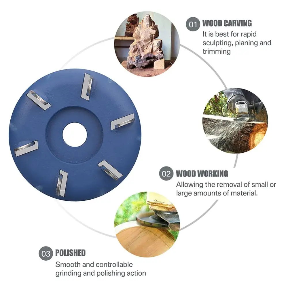 Диск для резьбы по дереву 90 мм 6 зубьев чайного подноса диск угловой шлифовальной
