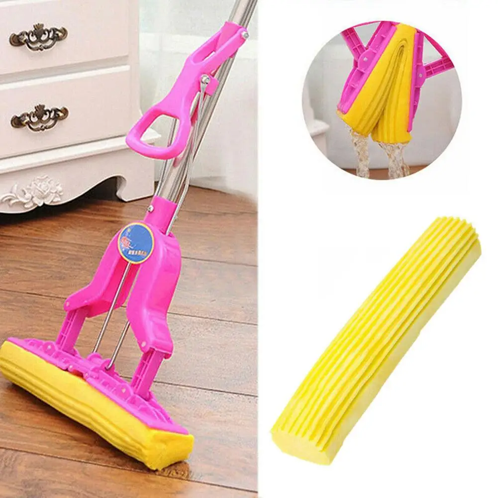 

Strong Water Absorption Soft Double Roller Cleaning Foam Sponge Telescopic Mop Head Supplies