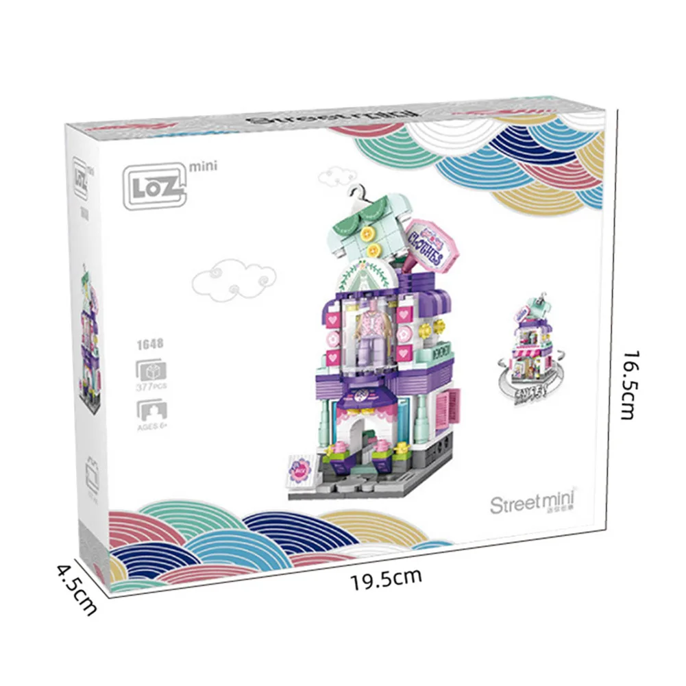 

Assemble City Building Model Toys Building Blocks Landscape Coffee Shop Retail Store Assembly Buliding Bricks Toys For Boys Kids