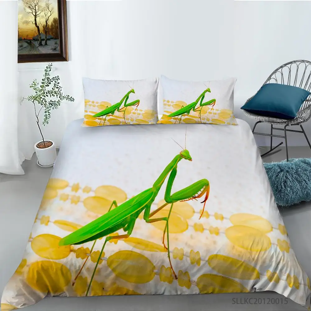 

New Arrival Insect Printed Down Quilt Cover Ladybug print Double Queen Quilt Cover Quilt Cover Bedding set