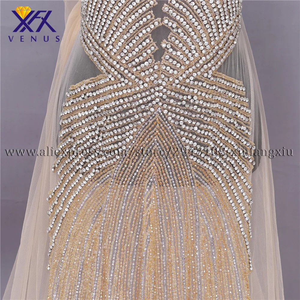 XFX VENUS Pretty ручной работы Длинные патчи Кристальные Стразы для аппликации