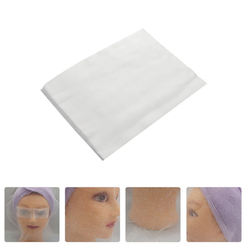 

1 Set 70pcs Facial Masks Beauty Gauze Thin Style Skin Management Gauze (White)