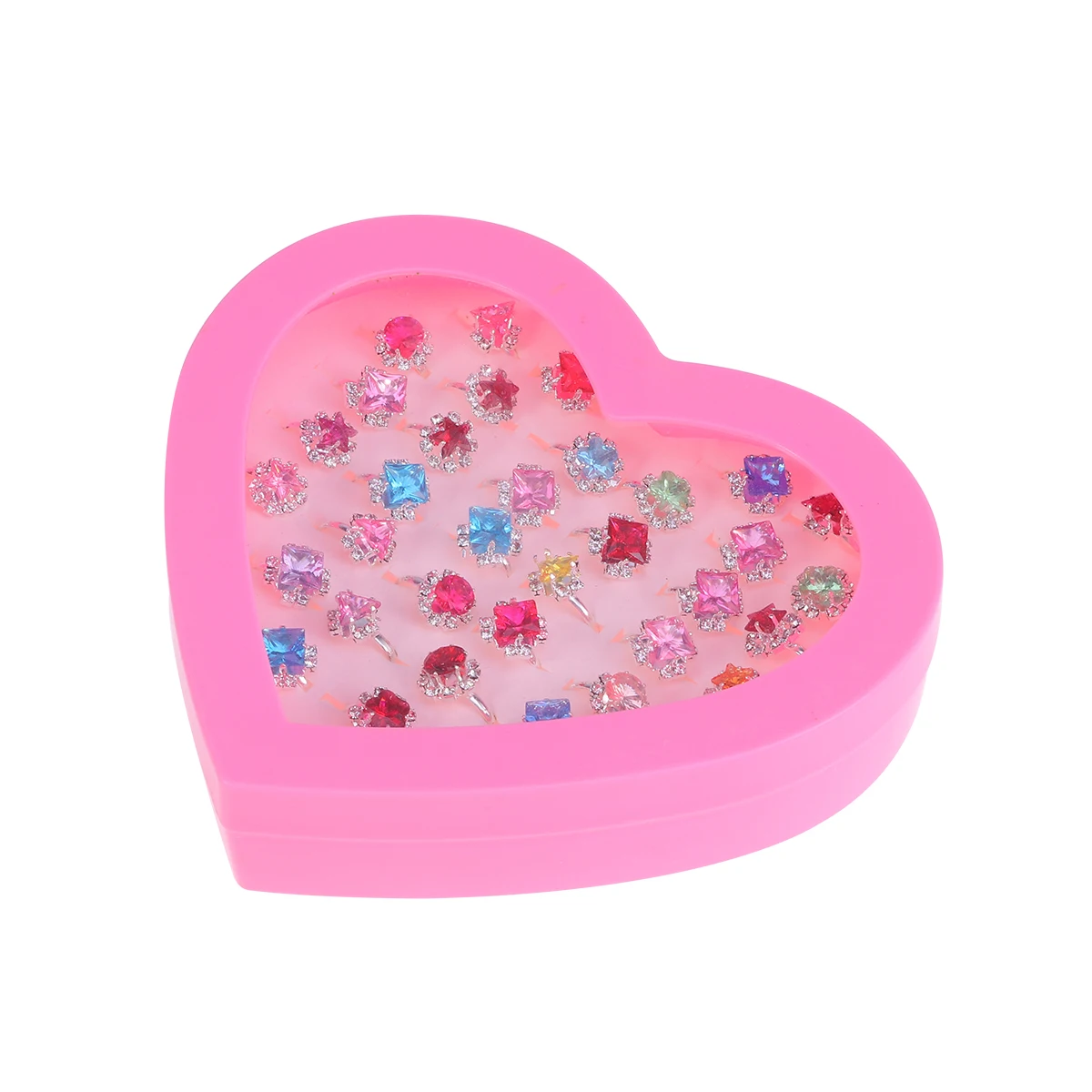 36 шт. игрушки кольцо коробка Стильный Прекрасный алмаз девушки ювелирные изделия