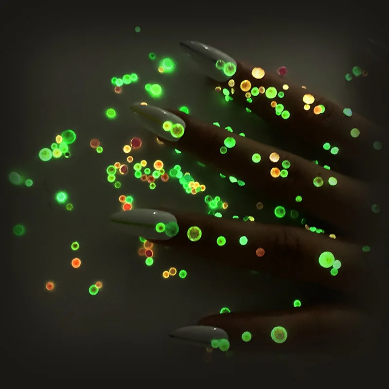 Новинка 2019 Светящиеся хрустальные стразы для дизайна ногтей 300 шт. смешанные