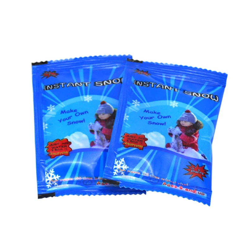 1 упаковка высокое качество искусственный снег мгновенный белый порошок