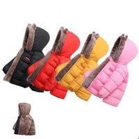 2021 new winter children warm cotton jackets girls clothes kids babys fleece collar coats baby winter coats for boys outerwears