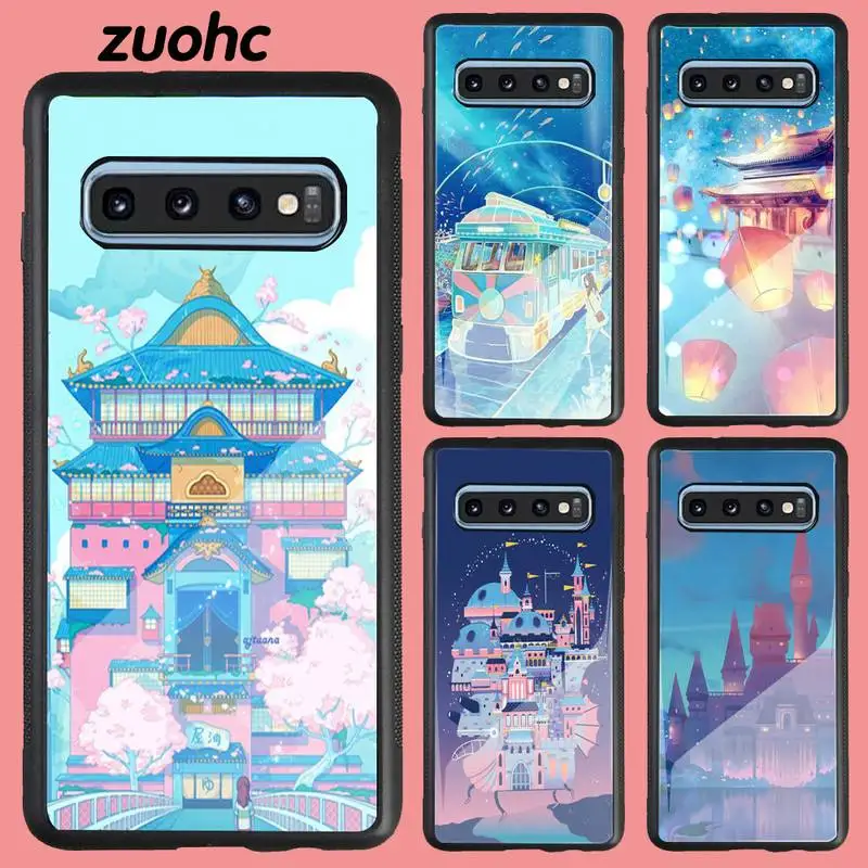 

Japanese Animation Phone Case For Samsung 10 Lite Acrylic Plexiglass Hard Coque Fundas For Samsung Note 20 10 9 8 7 5 Pro ULTRA