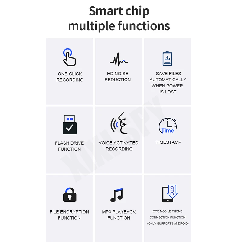 Диктофон с голосовой прослушивающее устройство звуковой микроустройство