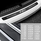 Наклейка на задний бампер автомобиля из углеродного волокна для Mercedes AMG W108 W124 W126 W140 W168 W169 W176 W177 W190 W201 W202 GLA GLC GLB
