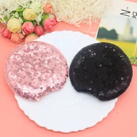 14pcslot 9 5cm round ear padded appliques for craft clothes sewing supplies diy hair clip accessories