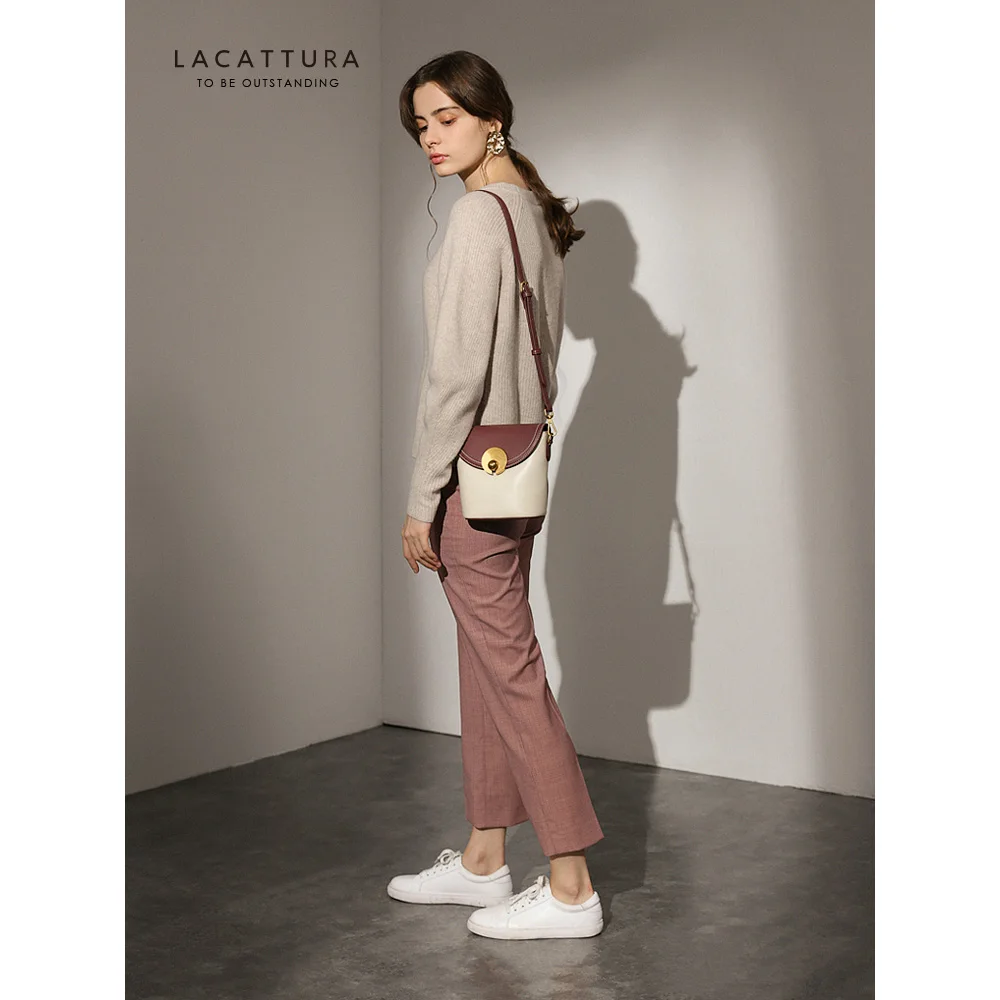 LACATTURA 2019 Маленькая женская сумка мешок модные сумки через плечо дизайнерские