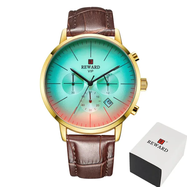brown add box Новые часы с черным сетчатым ремешком, модные спортивные часы мужские часы, лучший бренд, Роскошные водонепроницаемые часы с хронографом, Relogio Masculino - Цвет: brown add box