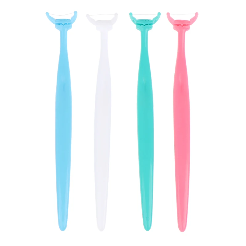 100 шт./лот одноразовая нить межзубная щетка зубная палочка зубочистки ручка