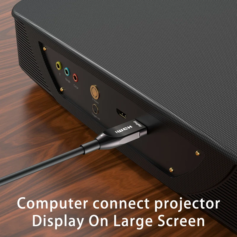 Оптоволоконный кабель Anmck HDMI 4K поддержка ARC 3D HDR V2.0 18 Гбит/с 4K/60 Гц для ТВ-приставки