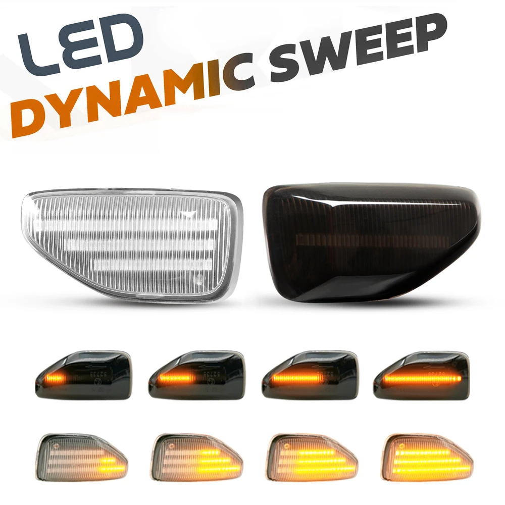 2 шт. светодиодный динамический боковых габаритных огней стрелка указателя