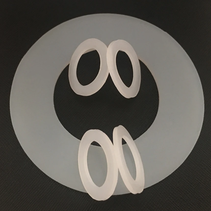 2*4*1 2x4x1 3*6*1 3x6x1 4*7*1 4x7x1 White Silicon Rubber Pipe Fitting Pressure Gauge Ripple Tube Washer O Ring Flat Seal Gasket |