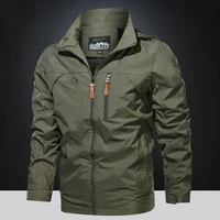 high quality solid color hooded coat hiking outdoors jacket windbreaker outdoor windproof mountaineering men jacket