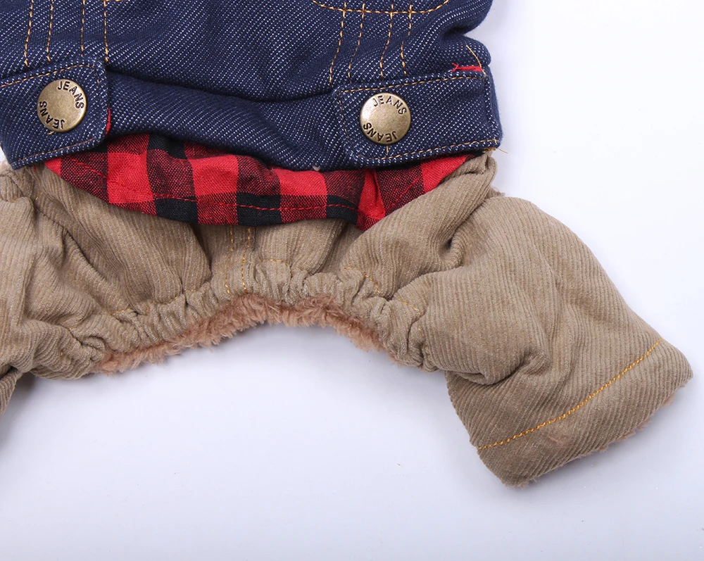 Вельветовое зимнее теплое пальто для собак и кошек Куртка щенков Спортивный