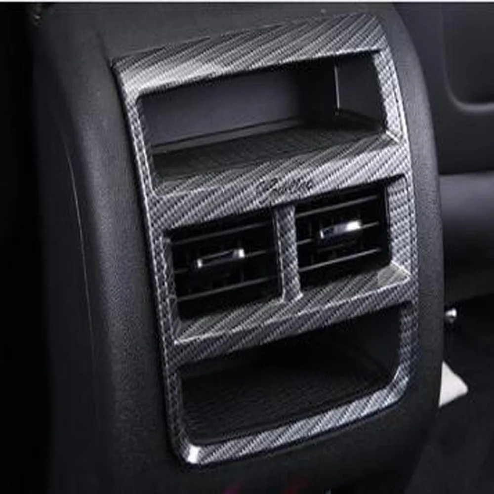 

For Cadillac XT5 2016 2017 2018 2019 2020 Carbon Fiber Armrest Box Rear Air Vent Outlet Vent Cover Trim Car Accessories