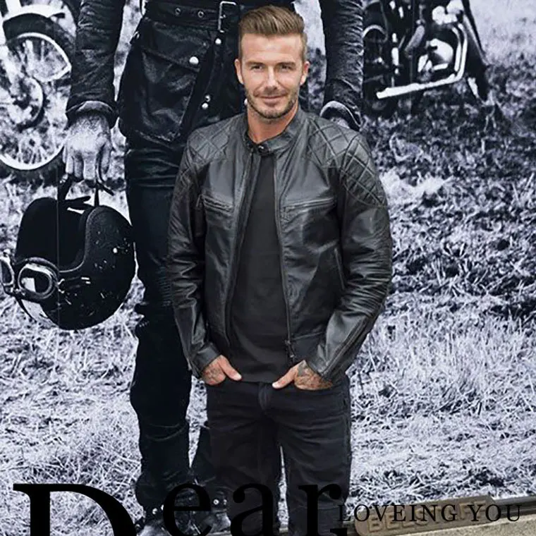 Мужская зимняя мотоциклетная куртка из натуральной кожи для мужчин бомбер