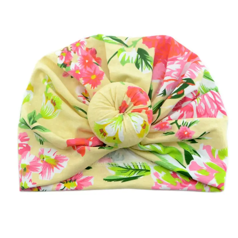 

New Baby girls Hats BeBe Turban Hood Solid Knotted Cap baby girl turban Cotton Soft Cute Hats Newborn Head Accessories