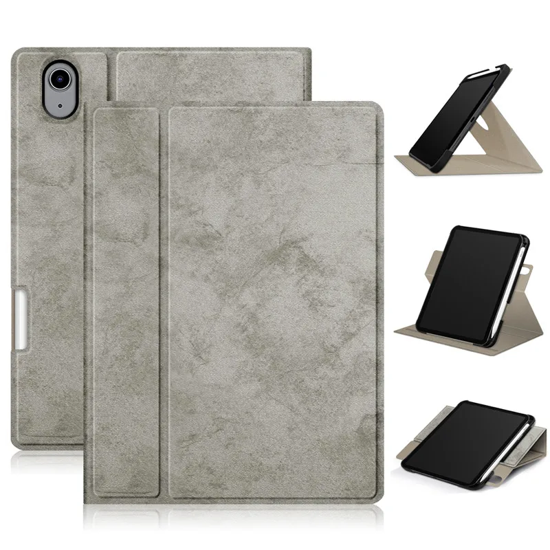 

Умный чехол для iPad Mini 6, чехол с держателем для карандашей, из мягкой ткани, вращающийся на 360 градусов чехол для планшета iPad mini 6 Mini 6 2021, чехол 8...