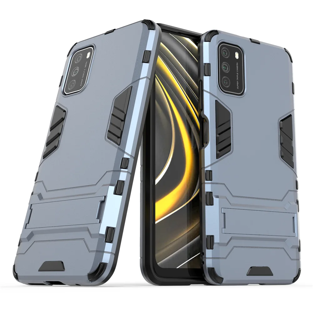 For Xiaomi Poco M3 X3 NFC Case Cover for Xiaomi Redmi Note 9s 9 8 7 Pro 9A 9C NFC 8A M2 F2 Pro Phone Case Back Shell Robot Armor