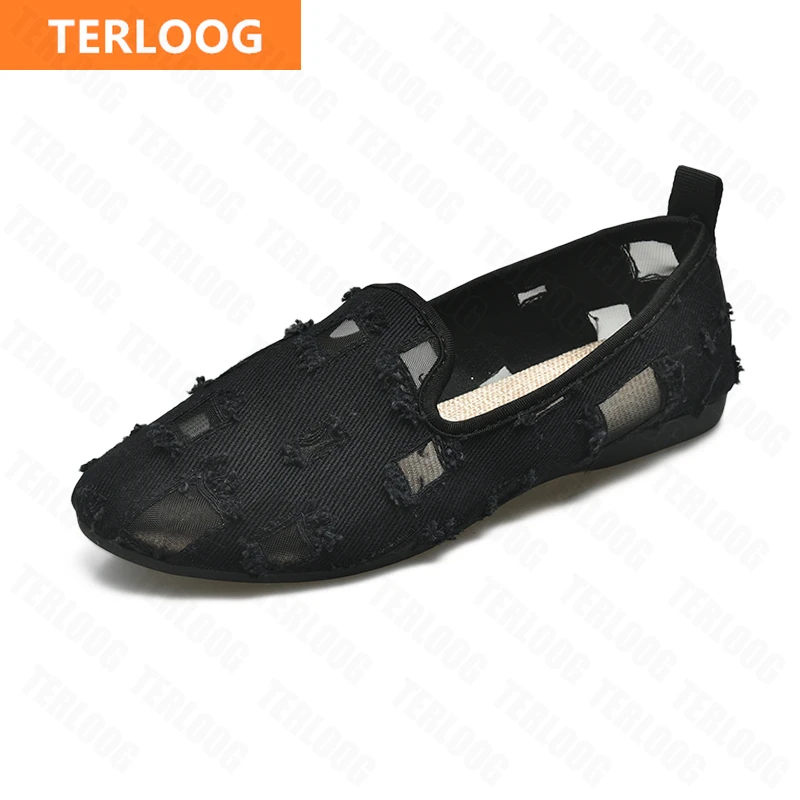 

Women Flats Shoes 2021 New Summer Autumn Fashion Mesh Breathable Lazy Shoes Walking Soft Cozy Slip-on Casual Zapatos Sandals