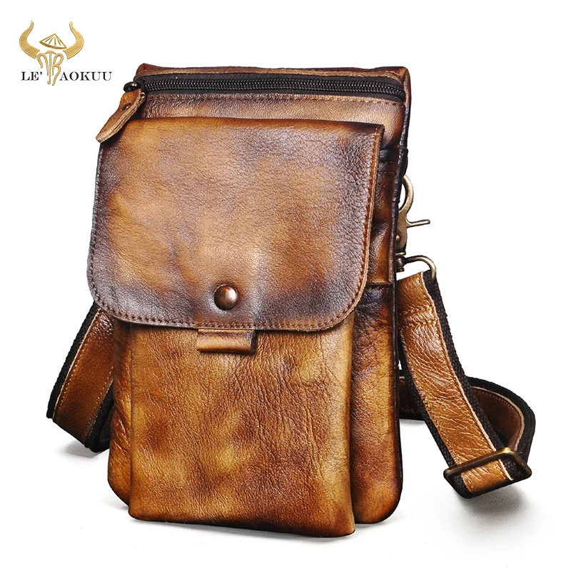 

Мужская Дорожная сумка-Кроссбоди из мягкой натуральной кожи, 8302