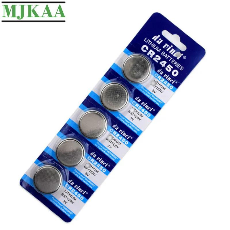 MJKAA 10 шт. CR2450 кнопочные аккумуляторы KCR2450 5029LC LM2450 литиевая батарея для монет 3 в CR