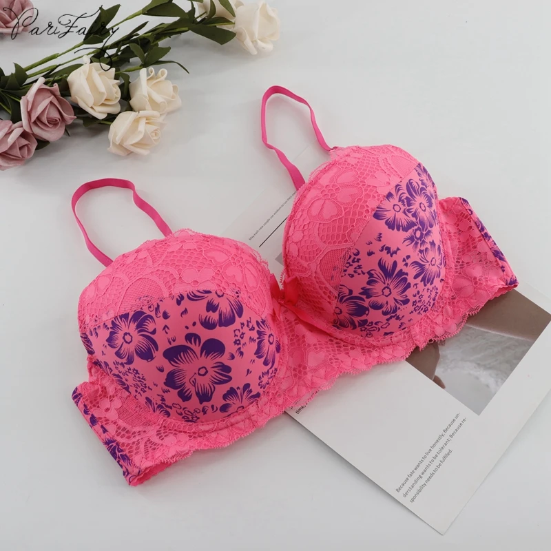 Сексуальные кружевные бюстгальтеры без подкладки с эффектом пуш ап женское