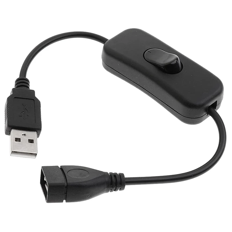 2 шт. кабель USB a Папа-мама с переключателем ВКЛ./ВЫКЛ. переключатель питания для