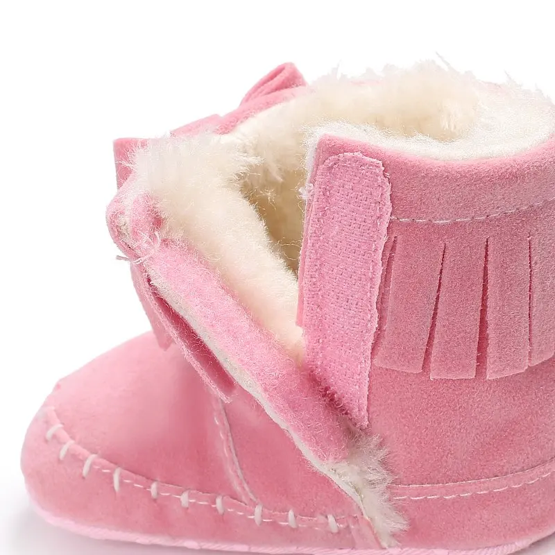 Детские зимние ботинки 2018 детская обувь для первых шагов детские с бантом