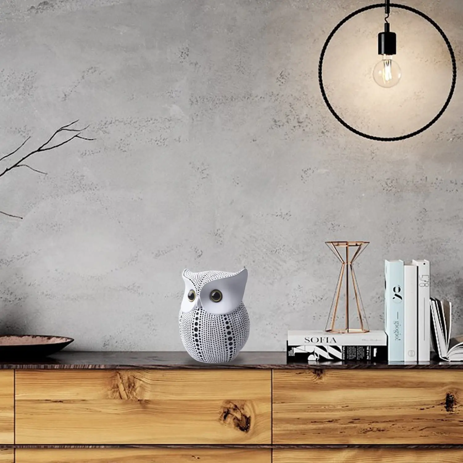 Статуя Совы Декор (белый) маленькие сделанные Buho статуэтки для домашнего декора