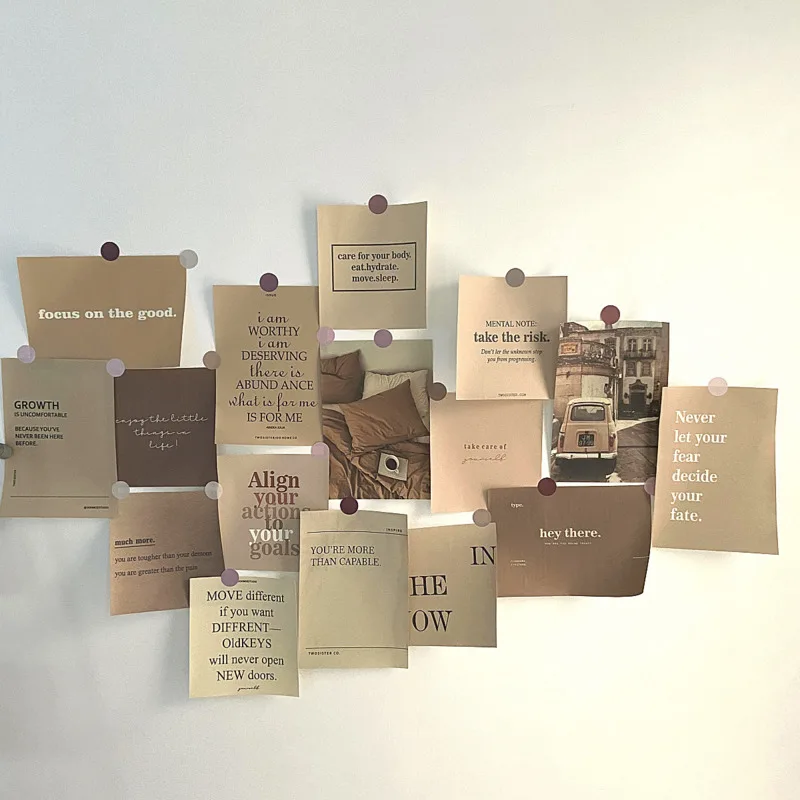 Корейский Ins Цвет английский декоративный постер простой Стиль Современный