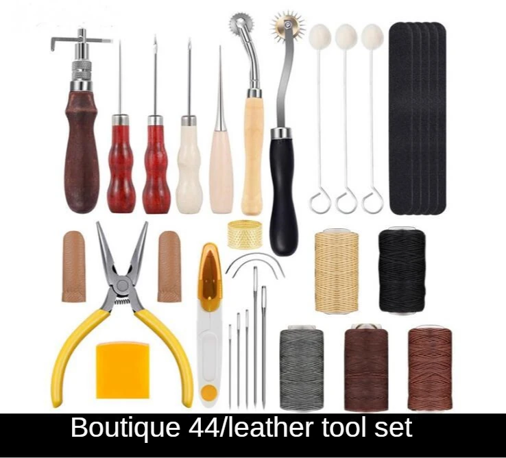 

Leather Sewing Tools Elementary Introduction 20-piece Leather Tool Set DIY Sewing Leather Craft