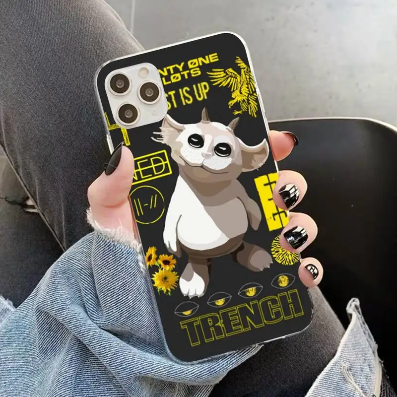 YNDFCNB Twenty One Pilot Phone Case for iphone 13 11 12 pro XS MAX 8 7 6 6S Plus X 5S SE 2020 XR case