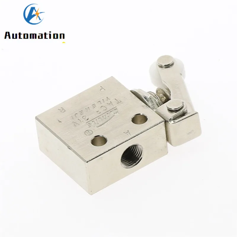 Фото TAC2-31P Exhaust valve 2 Position 3 Way Roller Lever Mechanical Valve Pneumatic valve switch 1/8