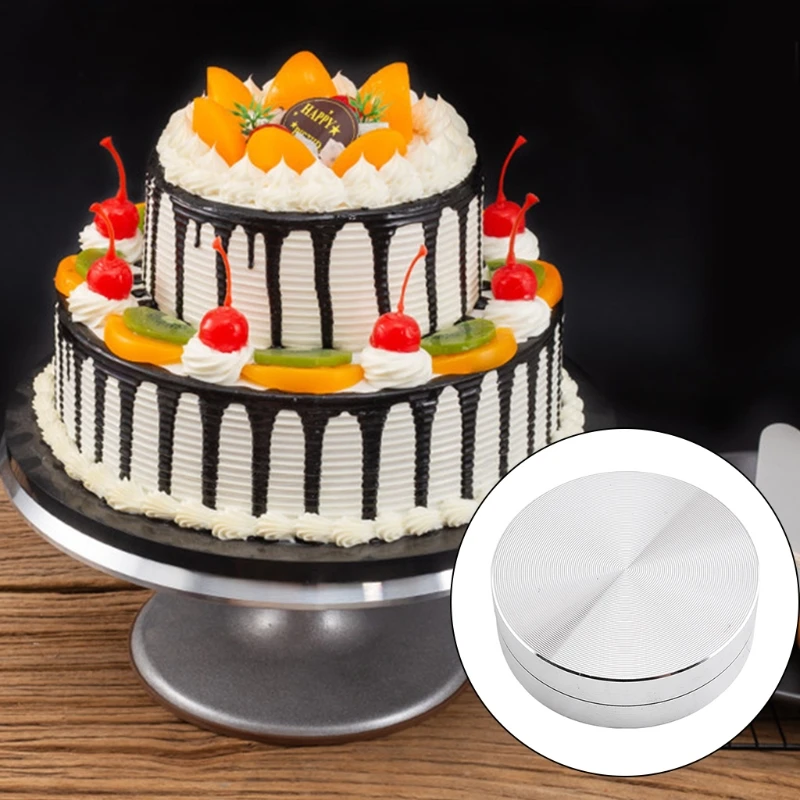 

Cake Baking Tray Axle Turntable Rotating Tray Stand Aluminum Alloy Rotor Base Bearing