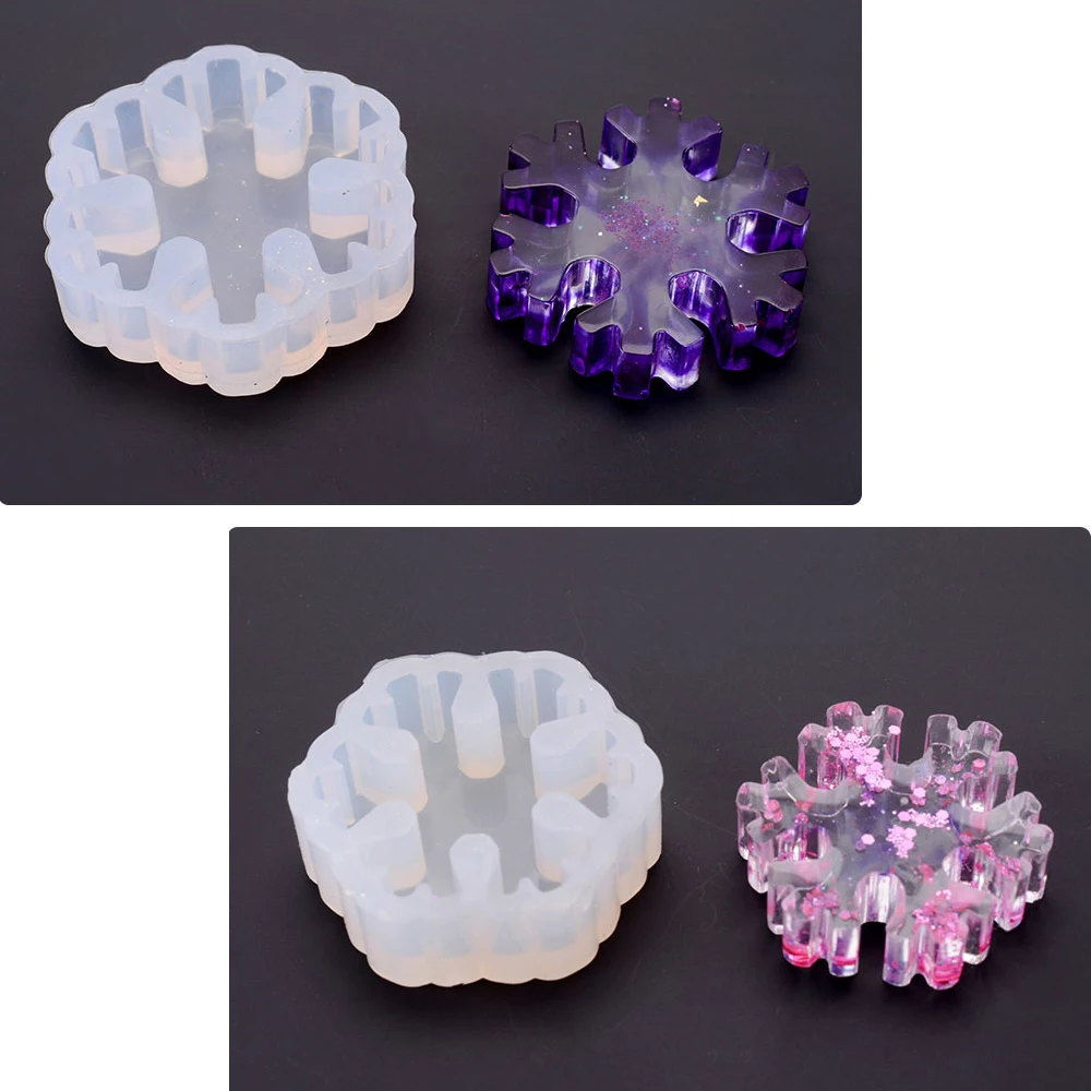 9PCs Christmas Casting Mold Silicone Molds Snowflake Trees Stockings Bells Cookies Soap Cake Craft | Дом и сад
