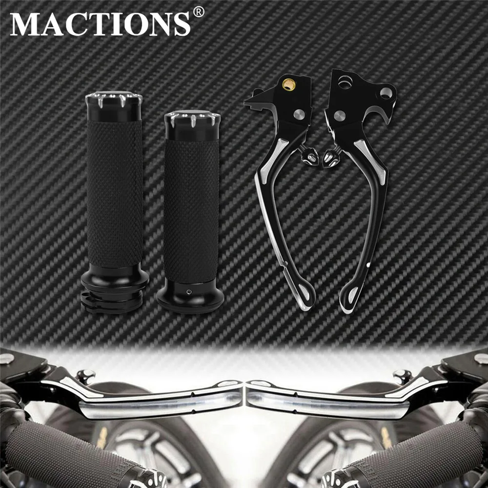 Мотоцикл черный 1 '✥ мм ручки бар + тормозной рычаг сцепления для Harley Sportster XL883