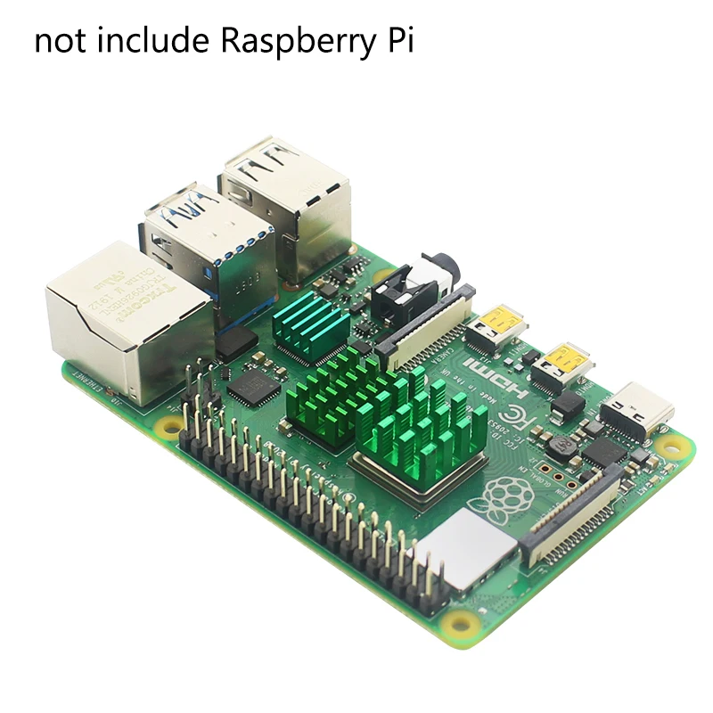 Raspberry Pi радиатор алюминиевые теплопоглотители охлаждаемые раковины Colden Зеленый Черный Серебряный охлаждающая подставка для Raspberry Pi 4 Модель B