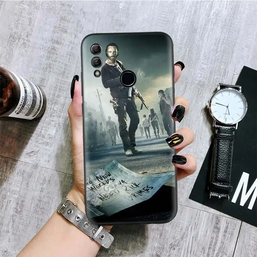 BA293-9 Ходячие мертвецы TWD черная крышка чехол для телефона для huawei Y9 Y5 Y6 Y7 Honor 10 9 Lite 9X8X8 S 8A фотоаппаратов моментальной печати 7S 7A 10i 20i V20 Coque Капа - Цвет: BA293-9