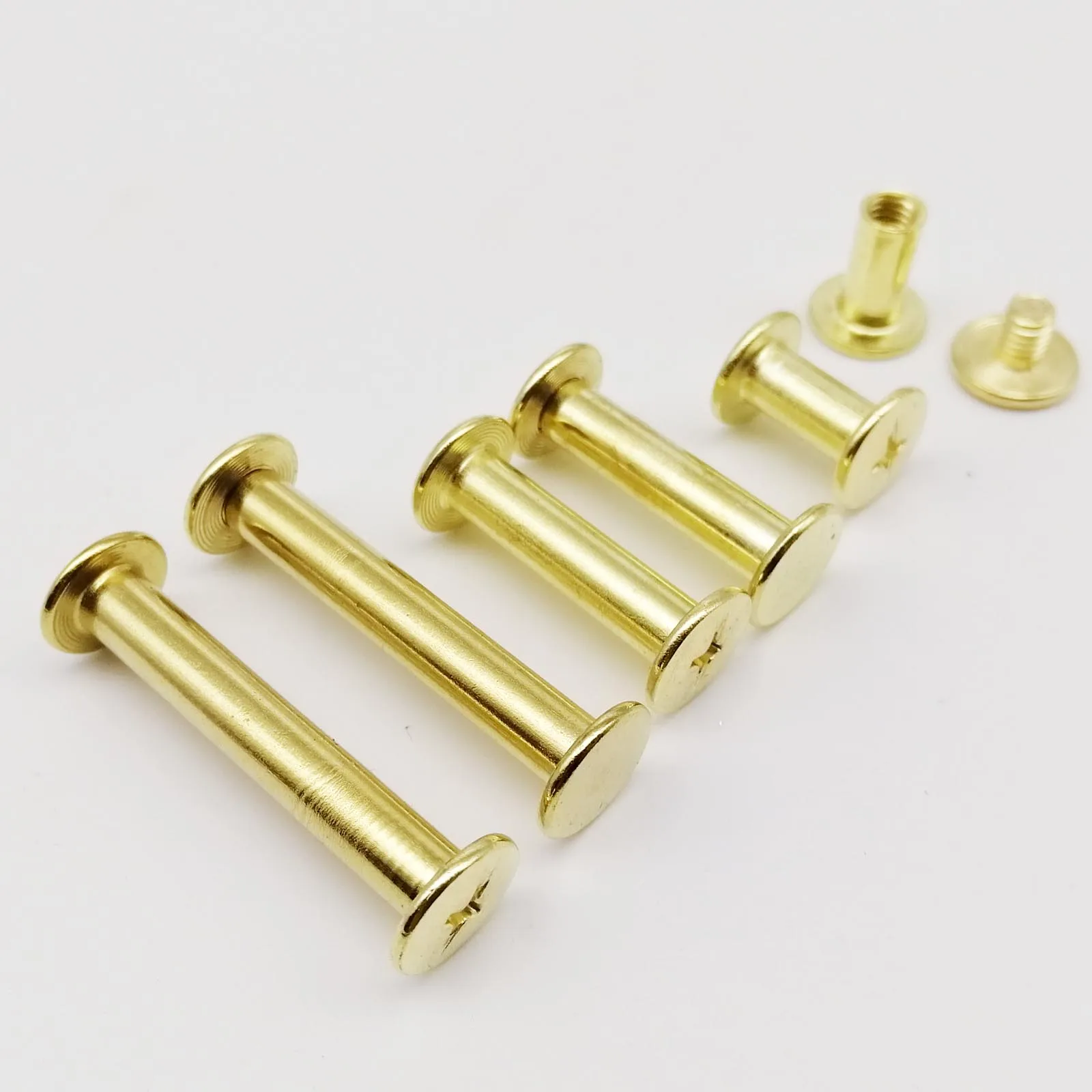 2/10 шт. M5x5-150mm золотистый Серебристый кожаный ремень для скрапбукинга альбома
