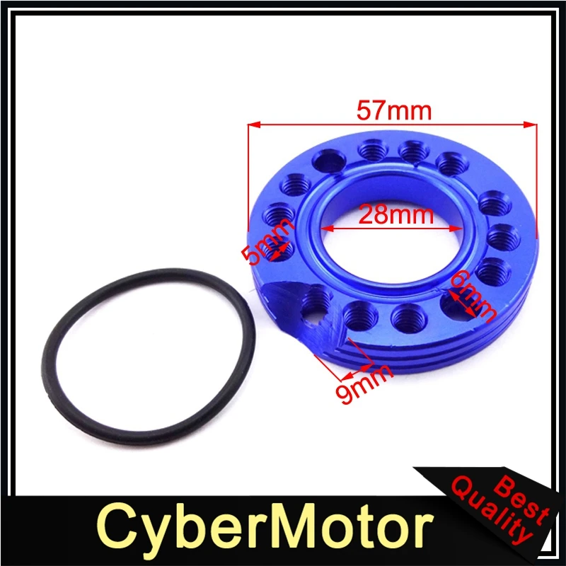 CNC Алюминий 28 мм КАРБЮРАТОР впускной регулятор Spinner пластина Adadpter для 110cc 125cc