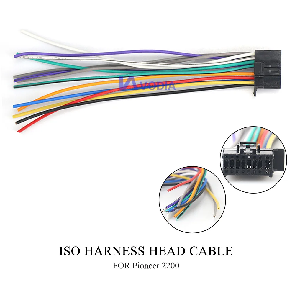 

15-007 Car ISO Harness Head Cable for PIONEER DEH-series 2010+ Stereo Radio Wire Adapter Plug Wiring Connector Cable