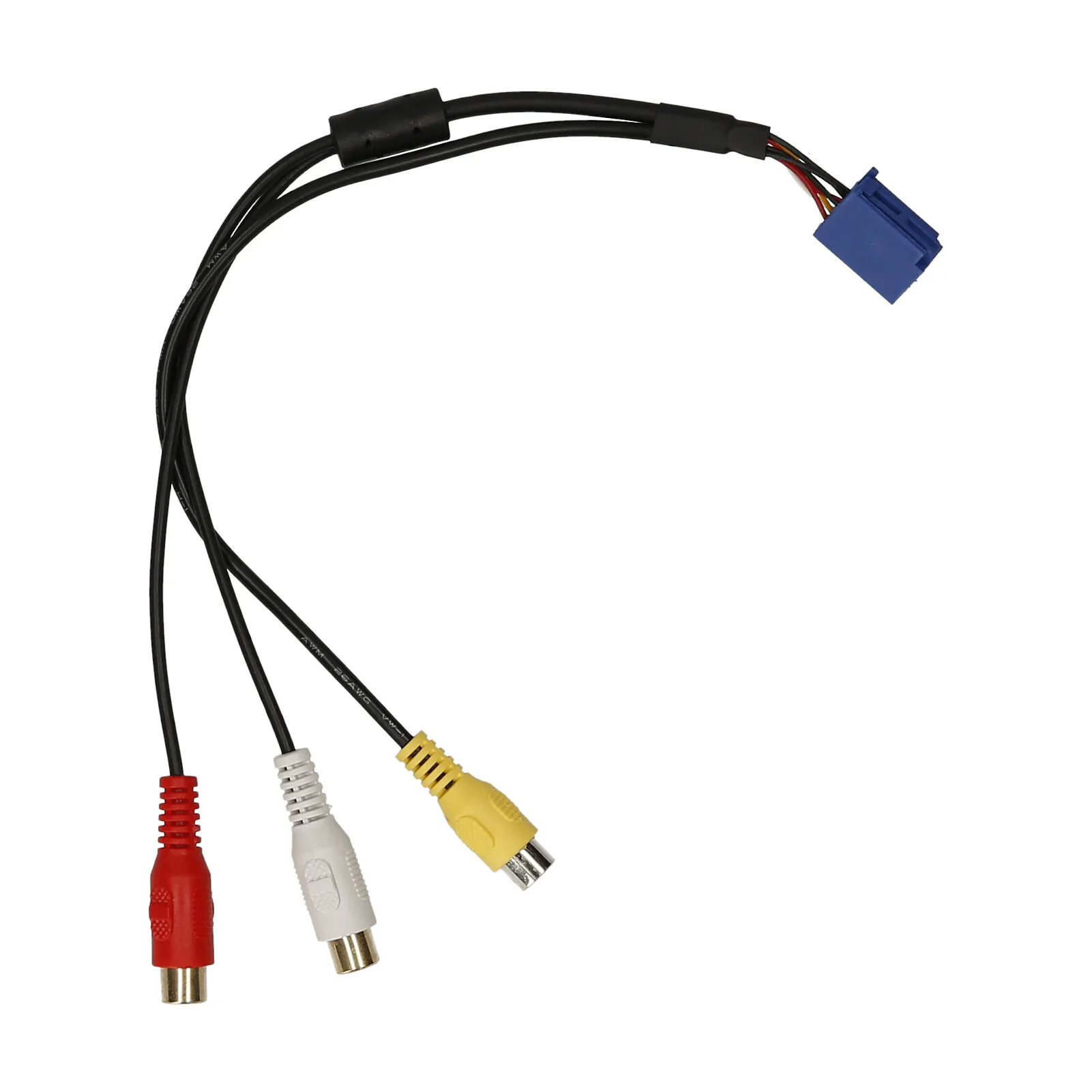 

Car RCA Adapter VTR Cable 6 Pin Blue A/V Port Replacement for Toyota