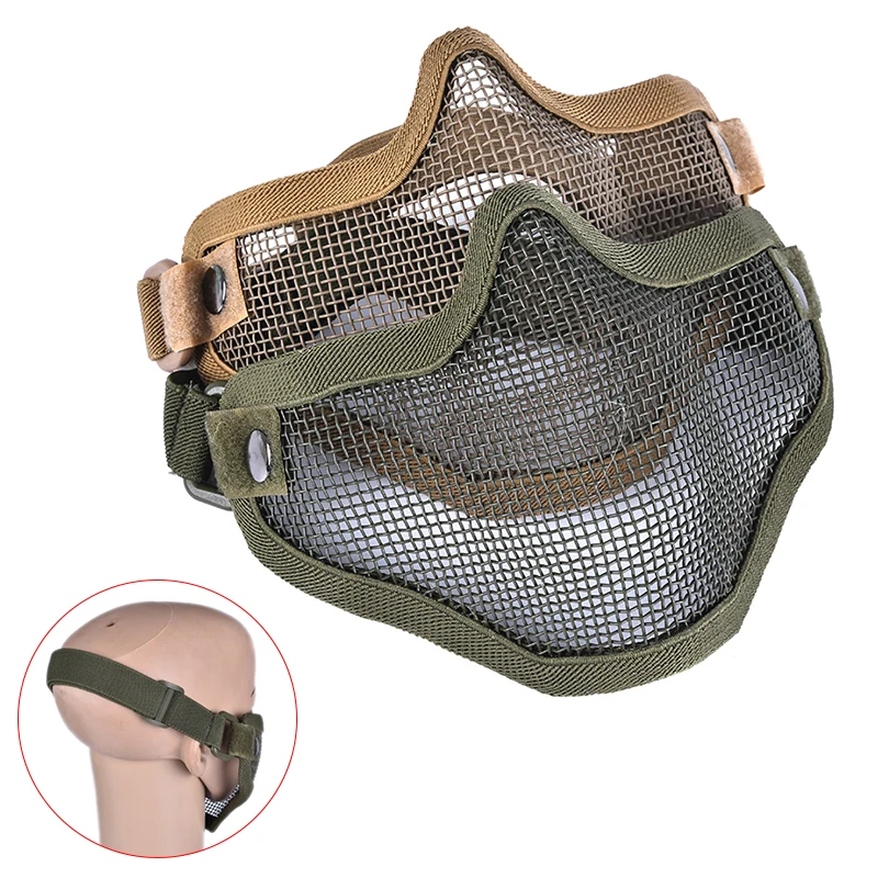 1 шт. маска вождя племени для поллица Металлическая стальная сетка Охотничья