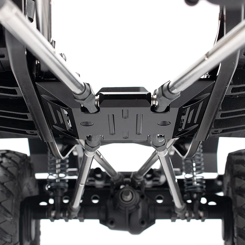 

Metal Skid Plate Gearbox Mount Transmission Holder with 4PCS Axle Protector Chassis Armor Skid Plate