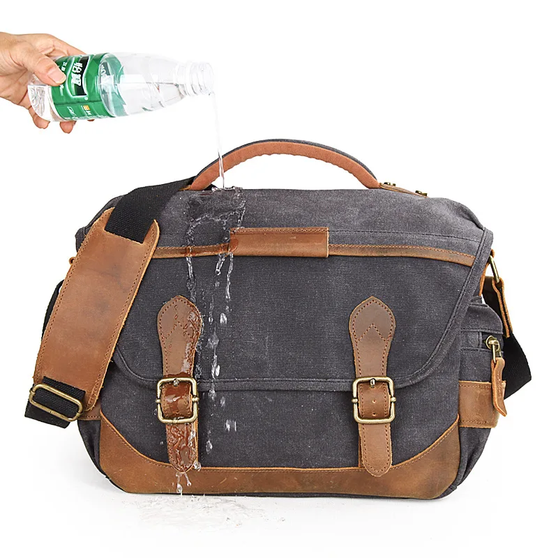 Винтажная Ретро Водонепроницаемая камера батик холст фото плечо Повседневная